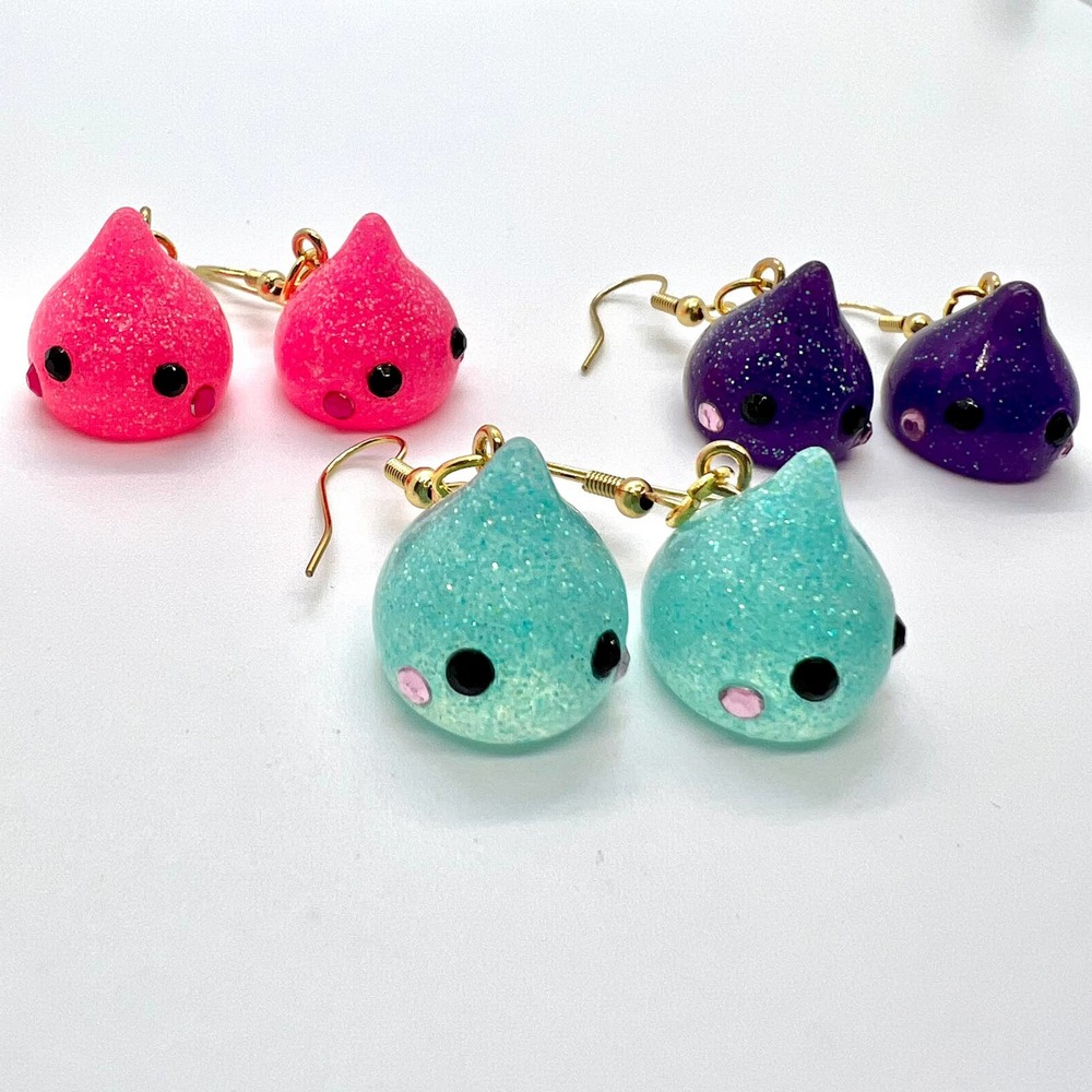 Rain Earrings - Gum Drop Earrings - Kawaii Earrings - Baby Shower Earrings